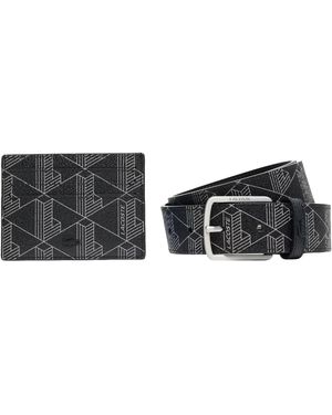 Lacoste Ledergü The Blend Geschenkset - Schwarz