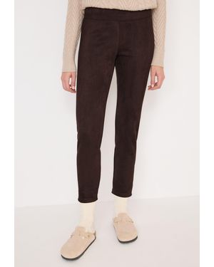 Cecil Leggings aus Velour - Mehrfarbig