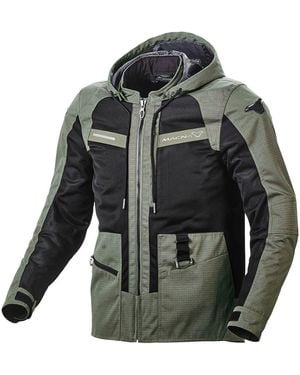 Macna Motorradjacke Chinook Motorrad Textiljacke protektoren reflektierende - Grau