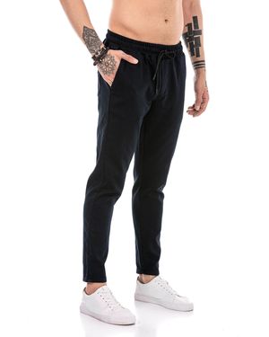 Redbridge Chinohose -Jogpants mit Kordelzug – Slim Fit, elastischer Bund, lässig & schick - Schwarz