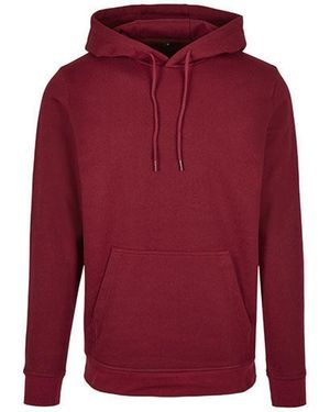 Build Your Brand Kapuzenpullover Basic Hoody Kängurutasche - Rot