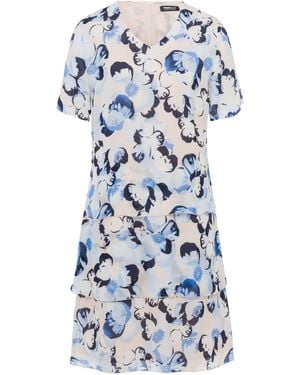 FRANK WALDER Kleid & Schal - Blau