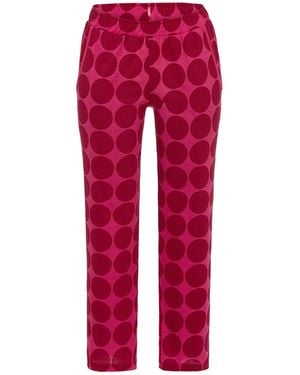 Ringella Pyjamahose 7/8 Hose mit Polka Dots (1-tlg) - Rot