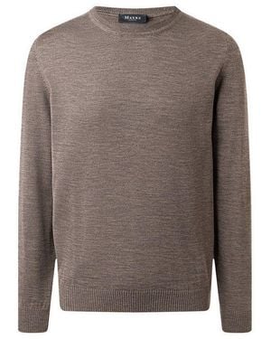 Maerz Strickpullover 490500 Strickpullover Herren Bekleidung - Grau