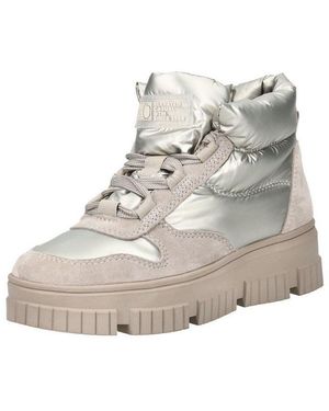 S.oliver Stiefelette Leder/Textil Schnürstiefelette - Natur
