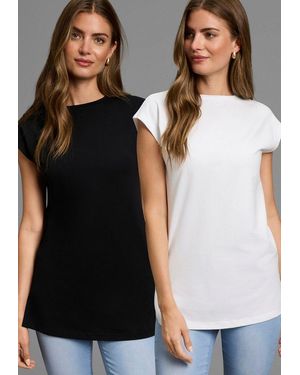Laura Scott Longshirt (2Er-Pack) - Schwarz
