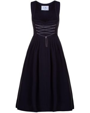 Trachten Stoiber Dirndl Gerda schwarz - Blau