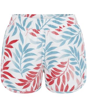 Chiemsee Shorts mit Blattmuster 1 - Weiß