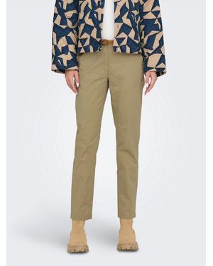 Jdy Chinohose Chicago Mw Belted Chino Pants Pnt Dia - Natur