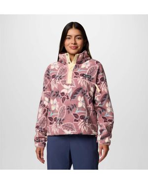 Columbia Sweatshirt Sherpa-Fleece-Sweater HELVETIA II (1-tlg) - Rot