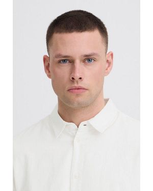 Blend Langarmhemd Bhaban Shirt Pp Noos Mit Normalem Hemdkragen, Regular Fit - Weiß