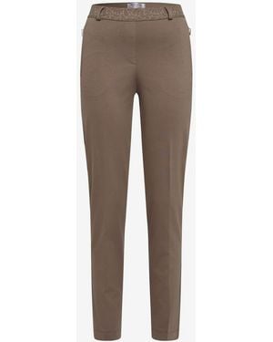 RAPHAELA by BRAX 5-Pocket-Hose - Braun
