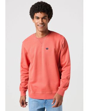 Wrangler Sweatshirt SIGN OFF CREW - Rot