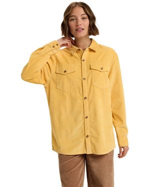 Roxy Langarmshirt Let It Go Cord - Gelb