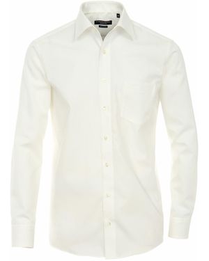 CASA MODA Businesshemd uni Comfort Fit - Weiß