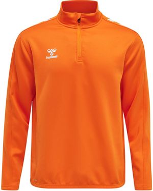 Hummel Fleecepullover Trainingstop Core XK Half Zip Poly Sweat 211479 - Orange