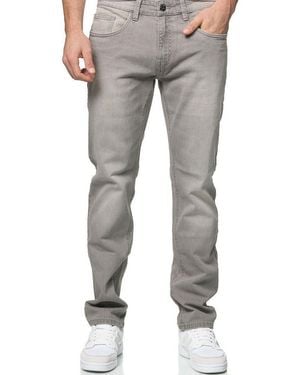 INDICODE Regular-Fit-Jeans Intony Baumwollmischung, Regular Fit - Grau