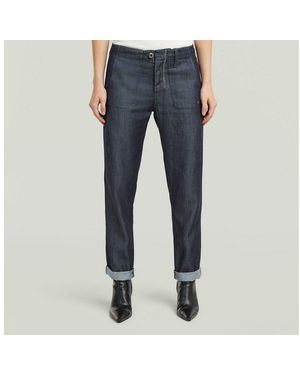 G-Star Boyfriend-Hose Regular Track O5P Fatigue Mit Niedrigem Bund, Relaxed Fit - Schwarz