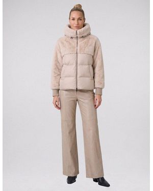 NO.1 Como Winterjacke Zuma Mit Hochwertigem Kunstfelleinsatz - Braun