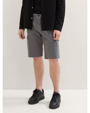Tom Tailor Bermudas Regular Cargoshorts - Schwarz