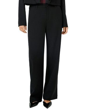 QS Stoffhose Mit Strechanteil - Schwarz