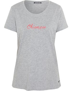Chiemsee Print- T-Shirt im Label-Look 1 - Grau