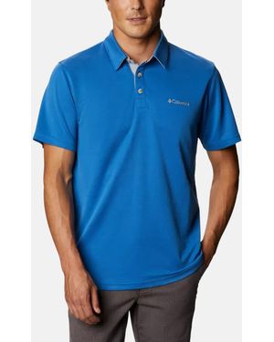 Columbia Poloshirt Nelson Point (1-tlg) - Blau