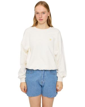 Mazine Back Print Sweatshirt - Weiß
