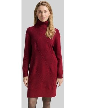 Tom Tailor Sommerkleid Kleider & Jumpsuits Loose Fit Strickkleid - Rot