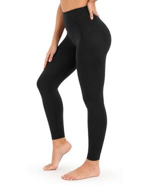 Smilodox Leggings Verusha, Sporthose, High Waist Gymhose, Für Fitness & Yoga Shaped Fit, Stretch, Langer Schnitt, Elastischer Bund - Schwarz
