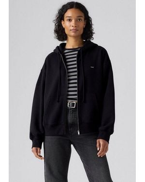 Levi's Hoodie Everyday Full Zip Hoodie Sweatshirt Mit Logo Stickerei - Blau