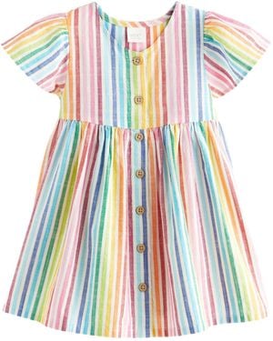 Next Sommerkleid Geknöpftes Kleid (1-tlg) - Weiß