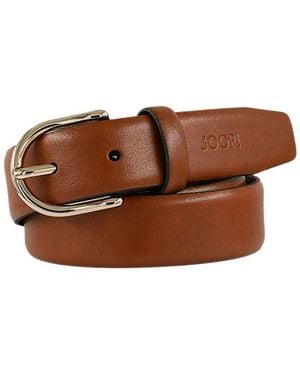 Joop! Ledergürtel Abgerundete Dornschließe, Breite 3 Cm - Braun