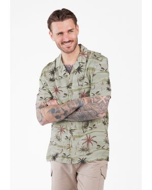 Key Largo Kurzarmhemd MSH KLSANDBANKS /2 patterned (1-tlg) - Grau