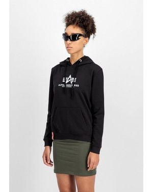 Alpha Industries Hoodie New Basic Hoodie Bl W - Schwarz