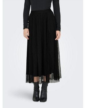 ONLY Maxirock Onllavina Skirt Jrs Polyester - Schwarz