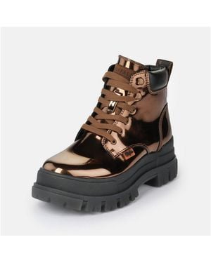 Buffalo 1622635 Aspha Lace Up Mid Copper Stiefelette - Schwarz