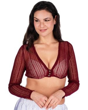 Marjo Dirndlbluse - Rot