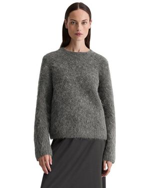 Marc O' Polo Strickpullover Aus Kuscheligem Alpakawolle-Mix - Grau