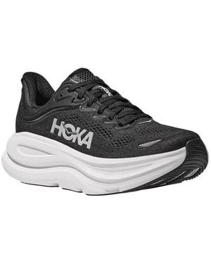 Hoka One One Bondi 9 (Dämpfung) /Weiss Damen Laufschuh - Schwarz