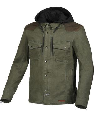 Macna Motorradjacke Inland Motorrad Textiljacke Atmungsaktiv protektoren reflektierende reißverschluss - Grün