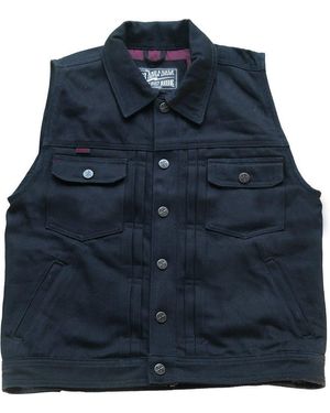 13 1/2 Sweatweste Rain Splitter Denim Vest - Blau