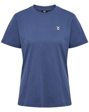 Hummel - hmlPULSE CO REGULAR W T-SHIRT 229314 - Blau