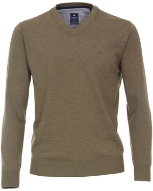 Redmond V-Ausschnitt-Pullover 600 - Grün