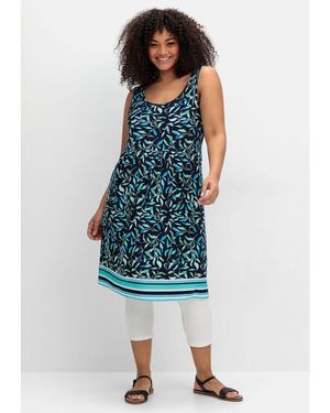 Sheego Sommerkleid Große Größen in leicht ausgestellter Form - Blau