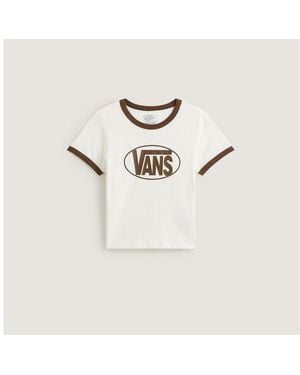Vans T-Shirt Center Chest Ringer Ss Tee Für Sportmode Und Outdoormode, Mit Rundhalsausschnitt, Kurzarm - Schwarz