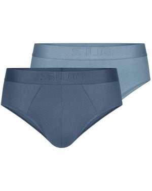 Sloggi Slip 2Er Pack Slg Base Soft (Spar-Set, 2-St) Slip Unterhose - Blau