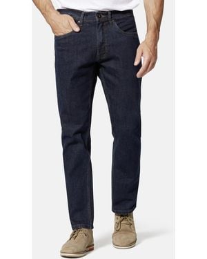 Stooker Men Stooker 5-Pocket-Hose Frisco Denim Men Straight Fit Casual Clean Wash Twill Coloured Comfort Flex! - Blau