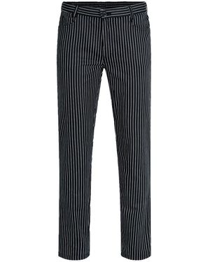 Greiff Hose GASTRO Cuisine Kochhose 5-Pocket Regular gestreift - Blau