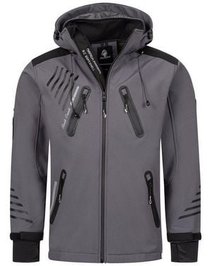 Rock Creek Softshelljacke Herren Softshelljacke Wanderjacke H-140 - Grau